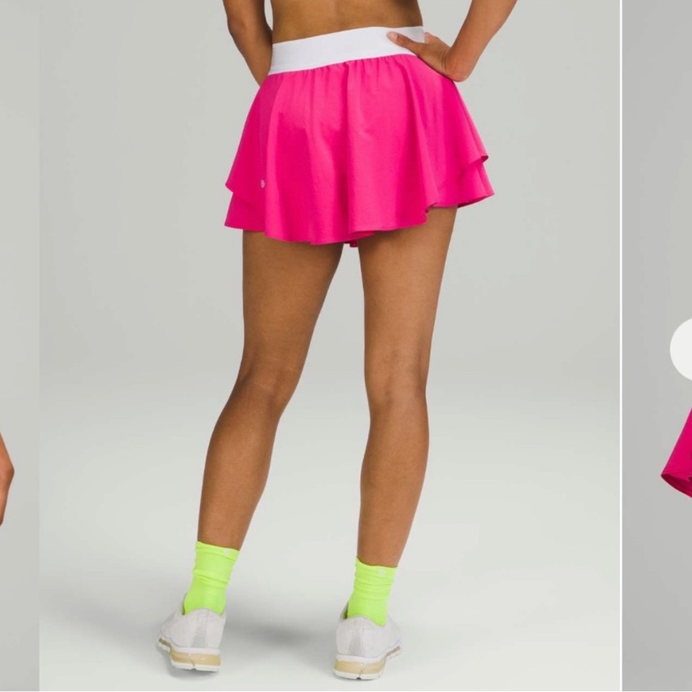 Lululemon sonic pink court rival skirt size 4